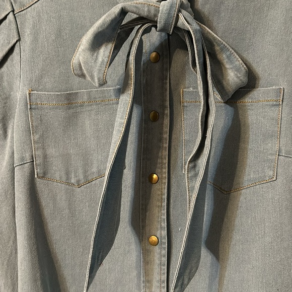 Aaron & Amber Denim Long Sleeve Shirt - Picture 5 of 10